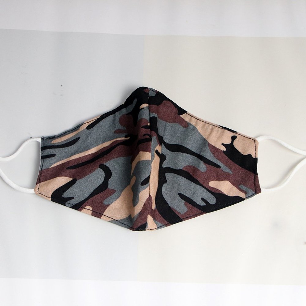 Camouflage Double-Layer Cotton Washable Face Mask
